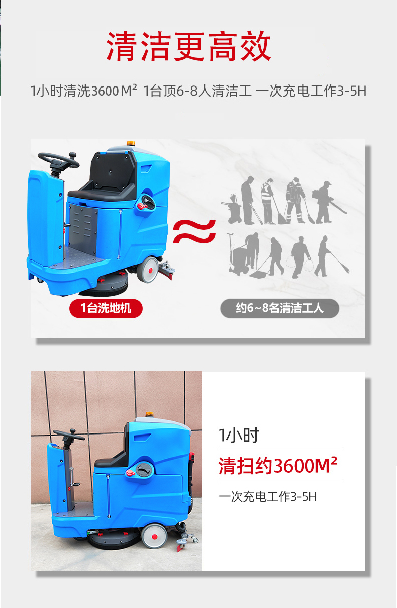 南投驾驶式洗地机更适合用在高铁站